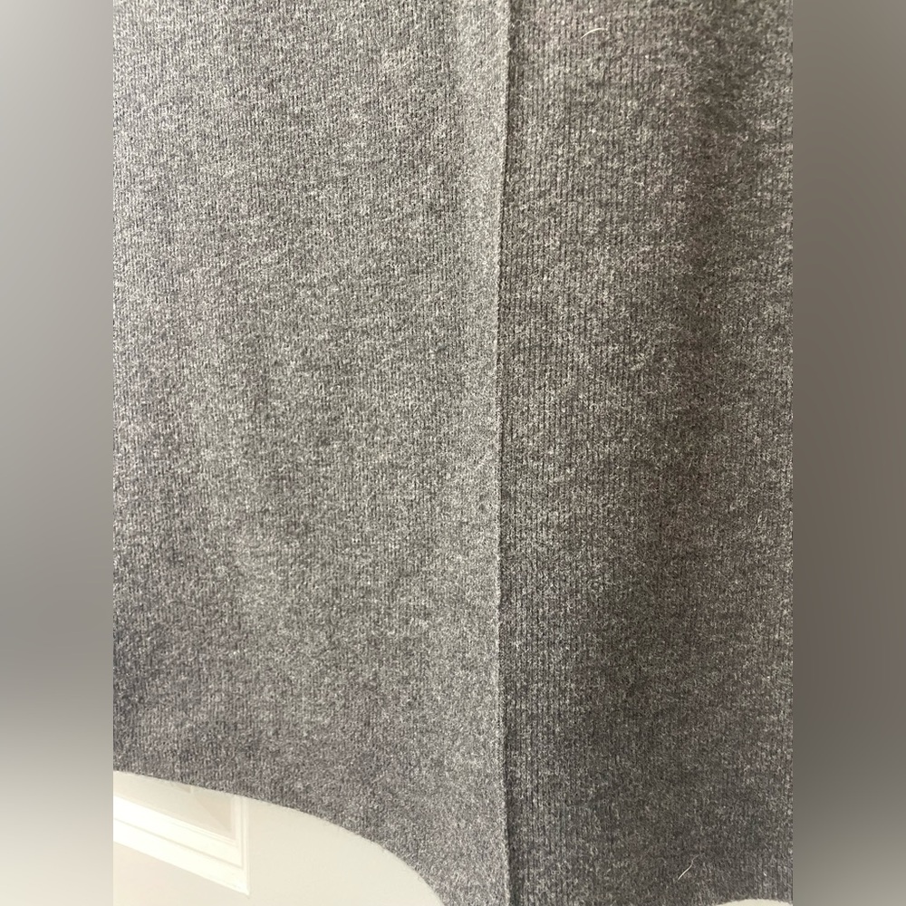 Zara Charcoal Knit Short Sleeve Dress Sz S in Gray - Picture 5 of 7